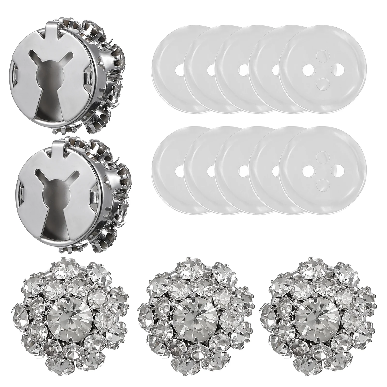 

1Set Rhinestone Flower Cufflinks Premium Crystal Cufflink Jewelry for Business Meetings Evening Galas Formal Wear Tuxedo Shirt