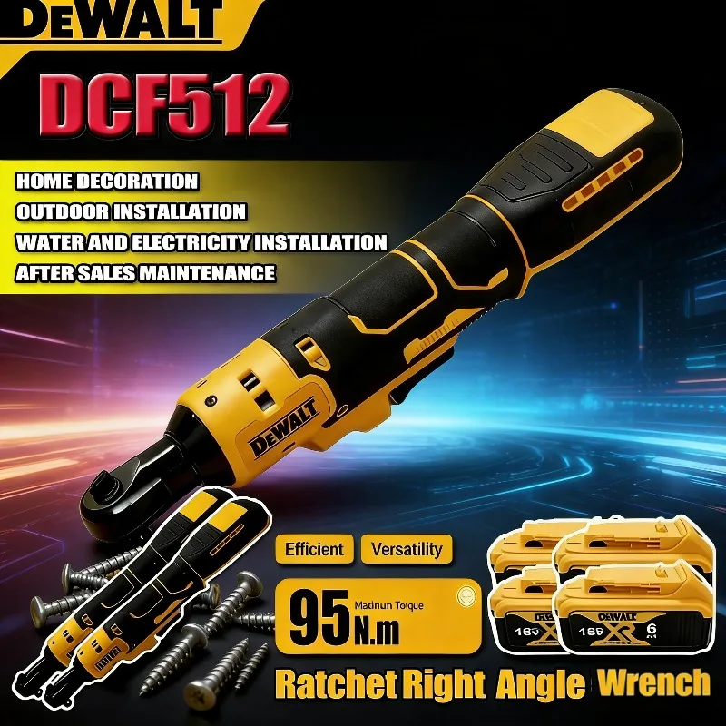 

Dewalt DCF512 Cordless Electric Brushless Ratchet Wrench 1/2 Inch 3/8 Inch Impact Wrench Lightweight Wireless Power Tool