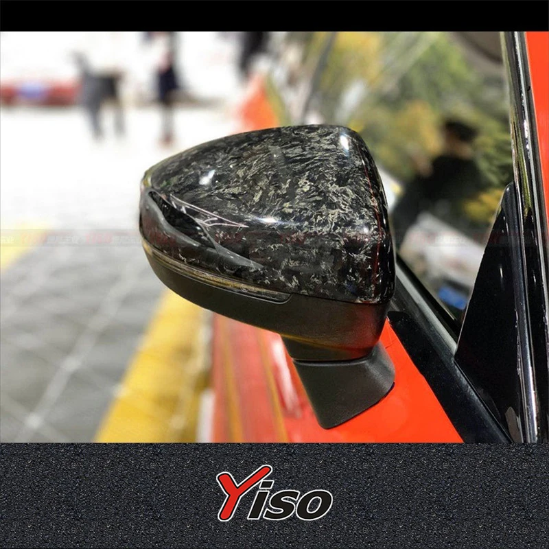 Suitable for RS3 rearview mirror S3 Carbon fiber Modified encirclement shell S3Modified rearview mirror S3 messy rearview mirror
