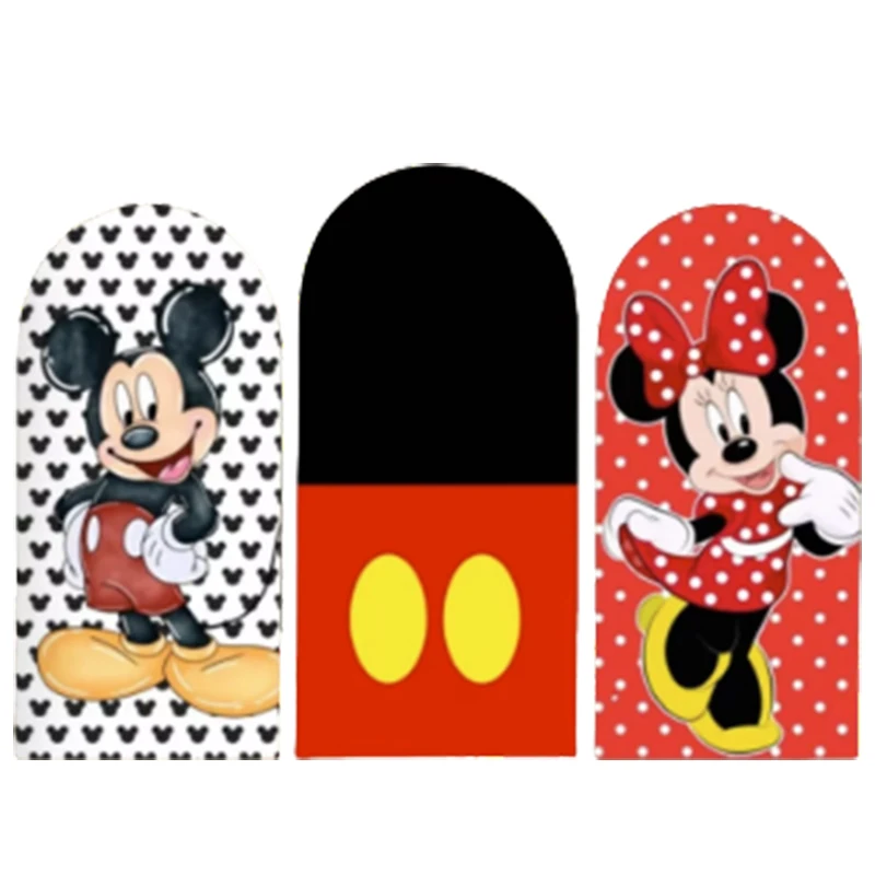 Mickey Mouse Minnie Arch Cover Photo Backdrop Background Photography Baby Shower Kid's Birthday Party Decoration Celebrate Props