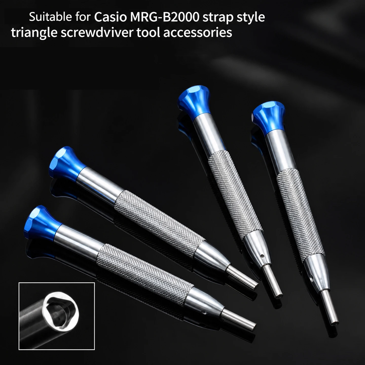 Silicone/Rubber Strap Disassembly Tool for Casio MRG-B2000 Series Watch Tape Style Triangle Screwdriver Tool Accessories