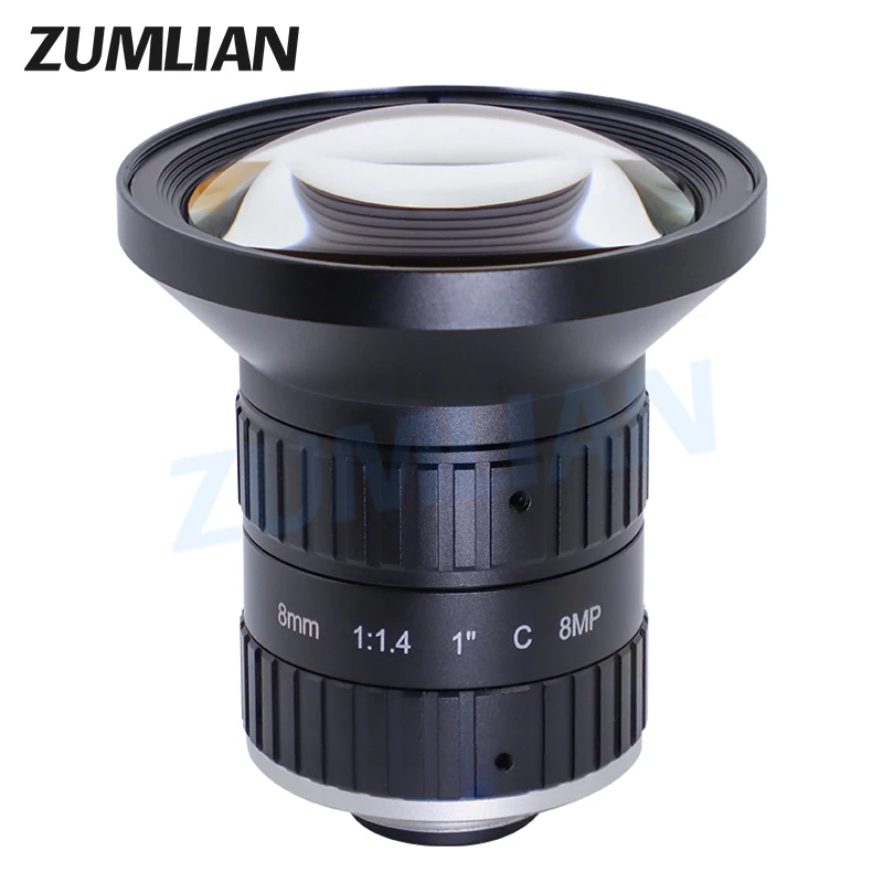 ZUMLIAN HD Intelligent Transportation Lens 8mm C-Mount Road Surveillance 8MP 1