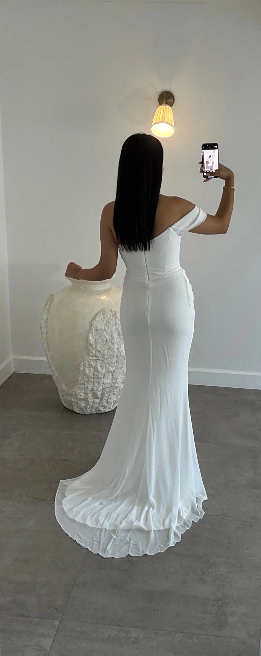 Customized Civil Wedding Dress 2026 One Shoulder Chiffon Mermaid Bridal Dress Ruched Detachable Train Elegant Bride Dresses