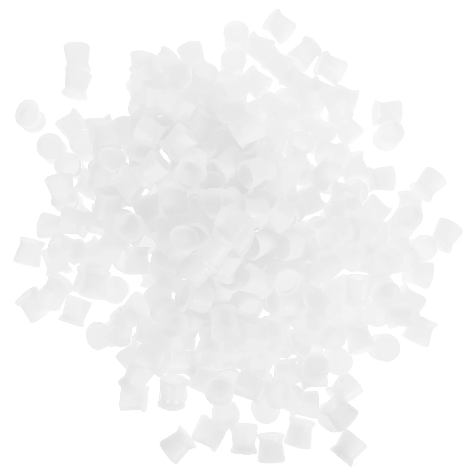 300 قطعة من أكواب حبر الوشم السيليكون حامل الصباغ الأبيض حاويات حبر صغيرة مستقرة لمكياج الوشم Microblading #6