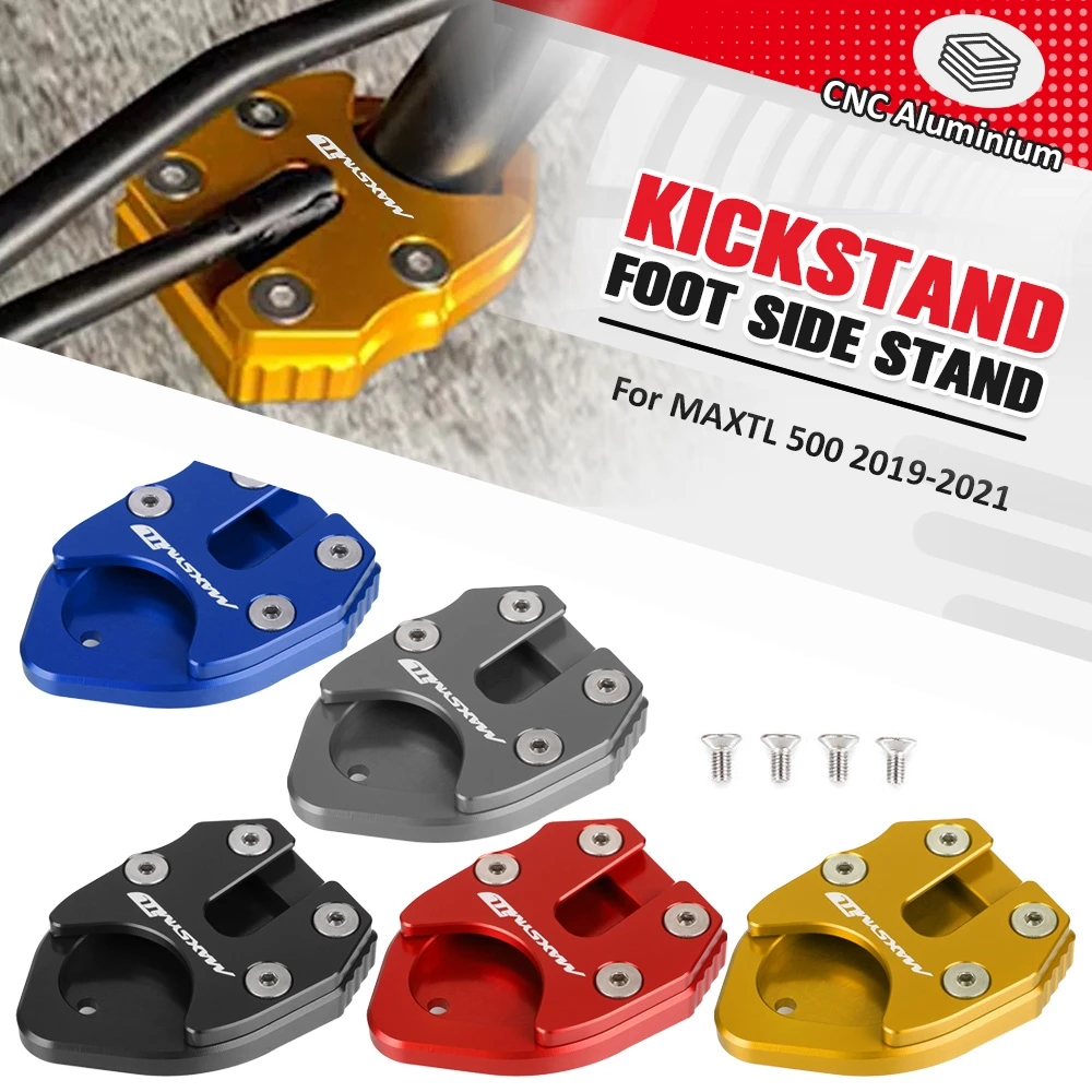 For SYM MAXSYM TL500 TL508 2019 2020 2021 2022 2023 Motorcycle Foot Side Stand Extension Plate Kickstand Pegs Maxsym TL 500 508