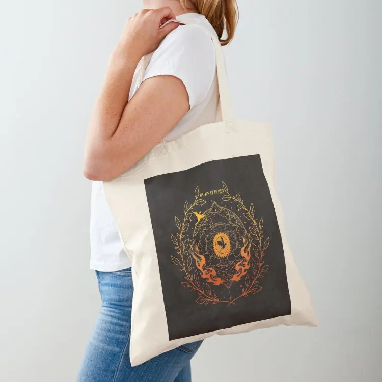 

Burn it down Tote Bag Handbags Custom bag Eco bag Canvas for women