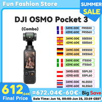 【EU Ship 】DJI OSMO POCKET 3 Combo ActiveTrack 6.0 3-Axis Stabilization 10-Bit D-Log M ColorOSMO POCKET 3