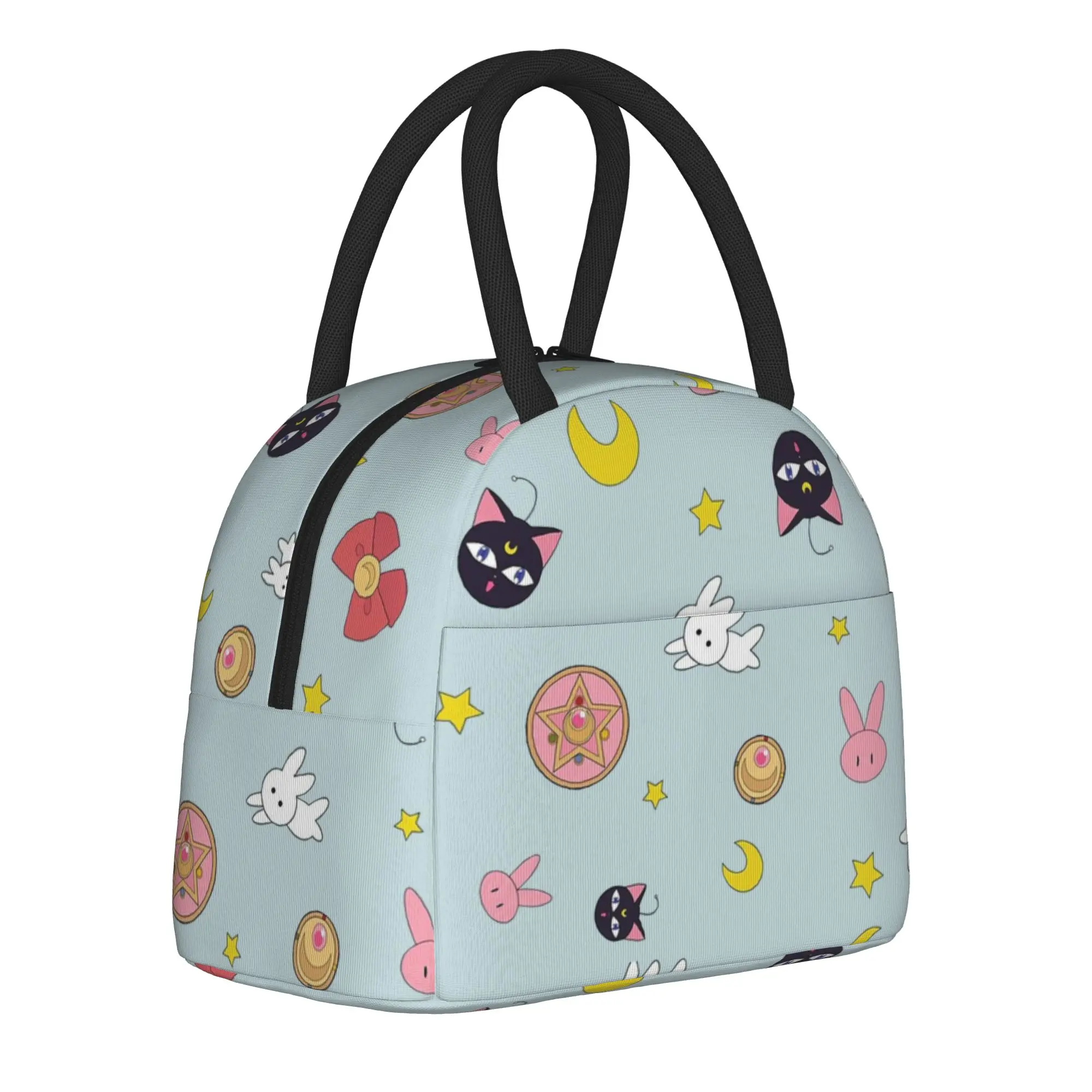 

Sailors Moons Insulated Lunch Bags Thermal Bag Reusable,Lunch Container Usagi Tsukino Large Tote Lunch Box Bento Pouch Beach