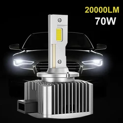 D1S D3S LED Headlights HID D2S D4S D5S D8S D1R D2R D3R Car Bulbs Turbo LED Canbus 20000LM CSP Chip 6000K White 70W Plug&Play