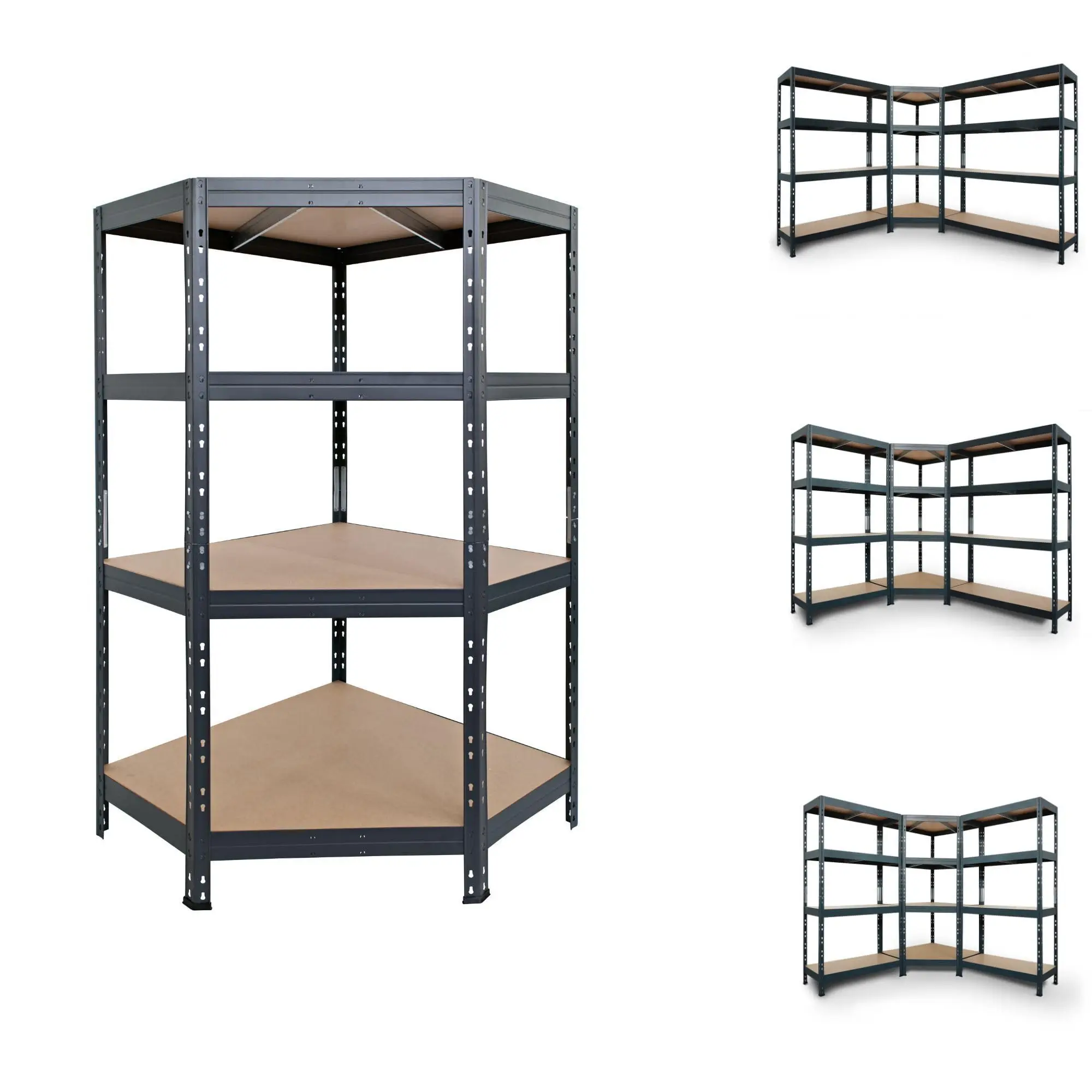 Garage Series Metal Corner Shelf, 24in., 500-Lb. Capacity per Level