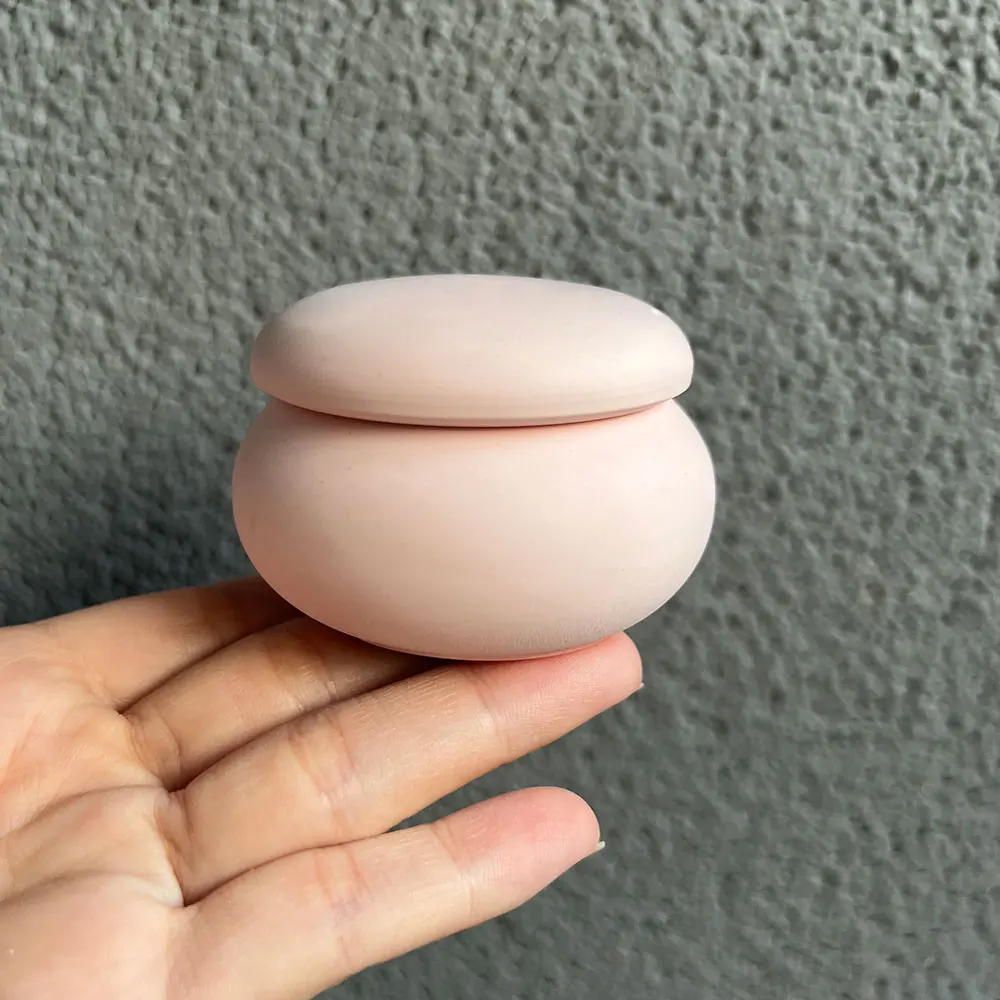 Round Storage Box Silicone Mold DIY Concrete Candle Cup Candle Holder Square Storage Jar Plaster Resin Casting Mold view 2