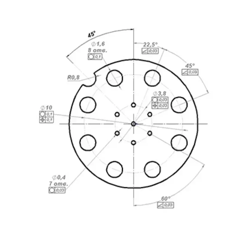 Customized Diameter 13x0.2mm zirconia material part