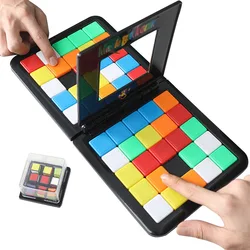 IQ Slide Travel Puzzle Cube 3D Puzzle Race Board Table Battle Stacking Blocks Game Kids Adults Education Toys Magico Cubo