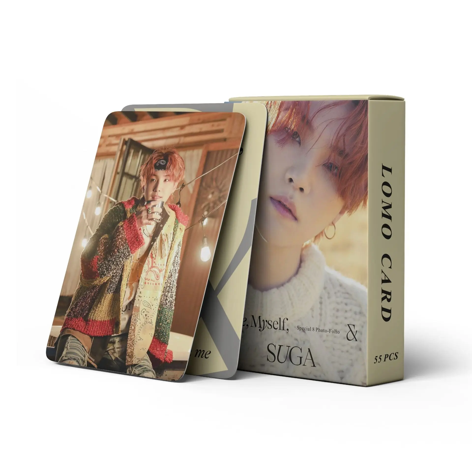 55Pcs/Set Kpop idol Suga Photo Card Personal Photo \