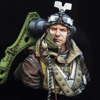 1/10 RAF Spitfire Mk.l Pilot WWll, Resin Model figure Bust, GK, Military theme, Unassembled and unpainted kit