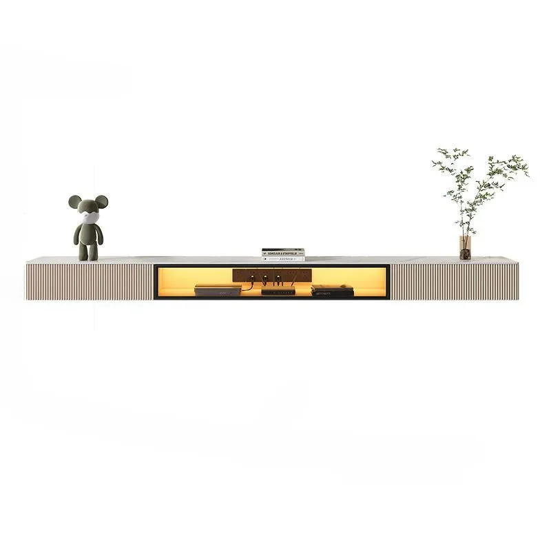 

Modern Minimalist Slate Suspended TV Stands Living Room Furniture Nordic Luxury Wall-mounted Cabinet Coffee Table B