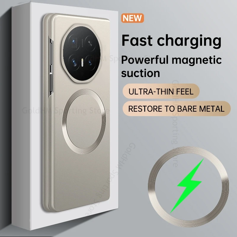 

For Honor Magic V6 5G Metallic Paint PC Hard Matte Magnetic Case For HONOR Magic V5 V3 VS3 Vs2 For Magsafe Fast Charging Cover