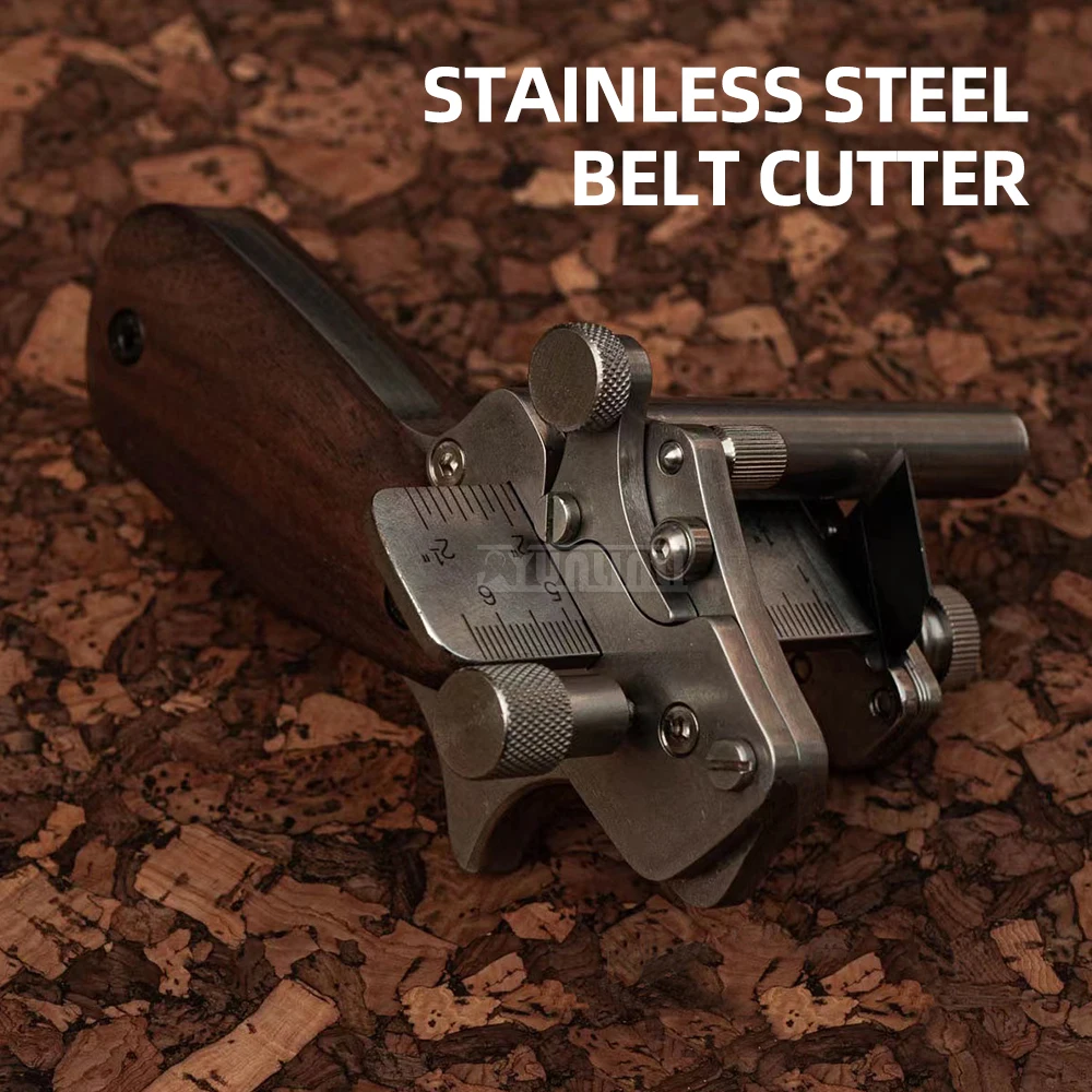 

Belt Cutter, 490g Leather Strip Cutter, Handmade DIY Leather Strip Cutter, Stainless Steel