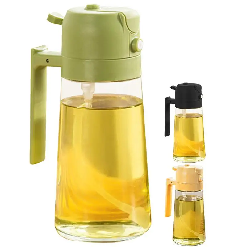 

Oil Bottle Sprayer 2 in 1 Oil Dispenser Bottle for Kitchen Cooking Gadgets for BBQ Salad Baking Air Fryer Grilling