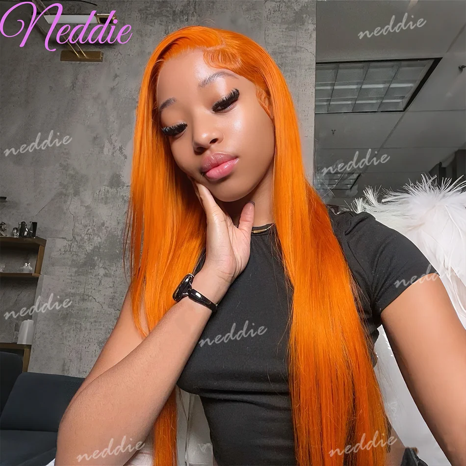 

Прямые парики Ginger Bone с HD-кружевом, цветные, 350 оттенков, 13x4, 13x6, из натуральных волос, 30 дюймов, с предварительно выщипанными линиями роста, для женщин, парики с кружевным фронталом