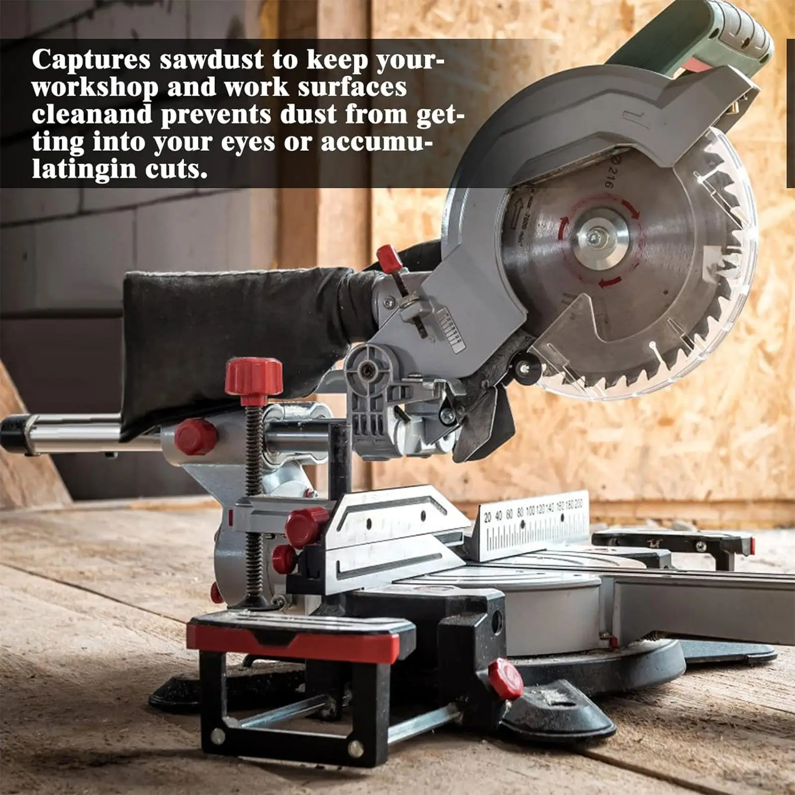 Mitre Saw Dust Bag Collection Saw Dust Collection Miter Dust Bags Table Saw Dust Collector Bag With Zipper for Family Home