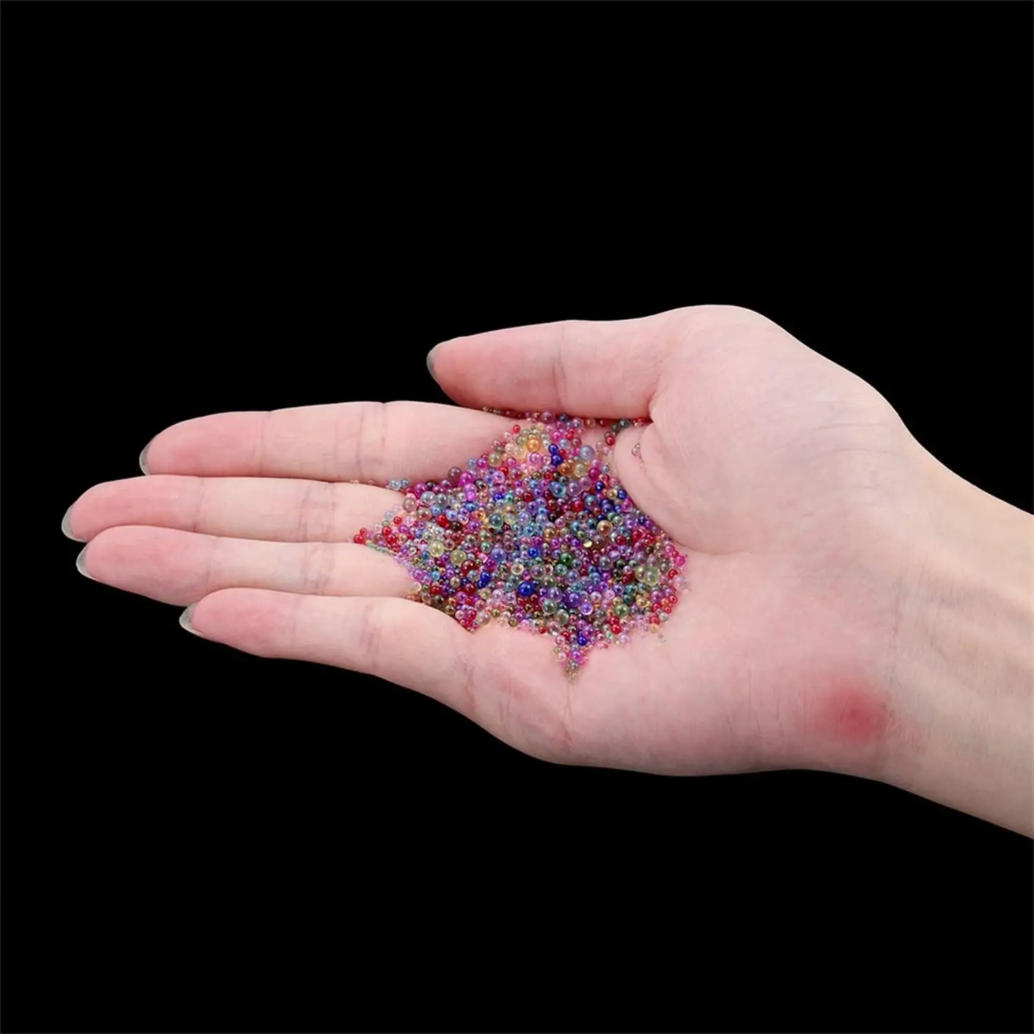 10g 0.4-3mm Colorful Mixed Bubble Bead for DIY Jewelry Making Accessories Silicone Mold Epoxy Resin Nail Art Decor Craft Filling