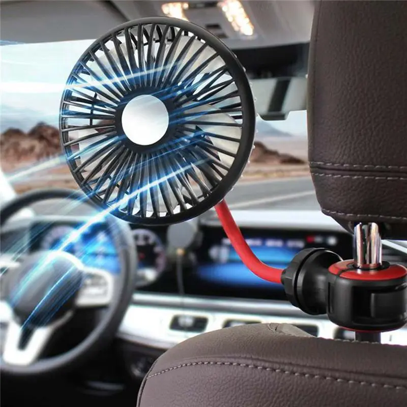 

Practical 1 Piece USB Portable Fan For Car Backseat Fan 360Degree 3 Speeds Strong Wind 5V Fan With Adjustable Clip Electric Car