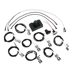 Grill Igniter Kit, Electronic Ignition Module and Switch Button for CharBroil Ignition System, Gas Grill Replacement, 5 Outlets