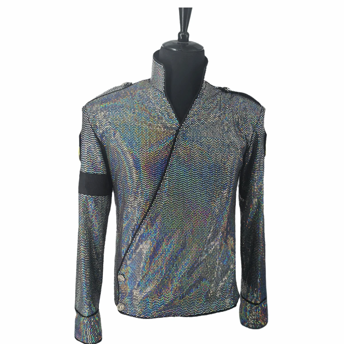 Costume cosplay da uomo Michael Jackson Cerniera rossa Michael Jackson MJ Beat Costumi Giacca per Impersonatori Abo natalizio di Halloween Costume cosplay da uomo Michael Jackson Cerniera rossa Michael Jackson MJ Beat Costumi Giacca per Impersonatori Abo natalizio di Halloween