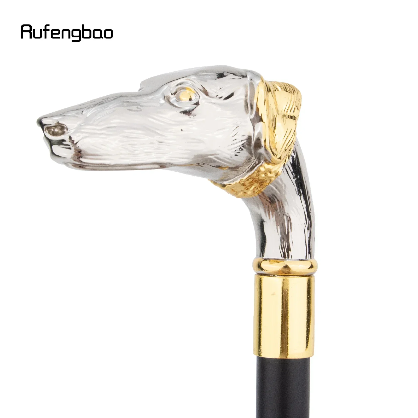 الذهبي الأبيض الكلب السجق الكلب رئيس عصا للمشي موضة ديكور عصا للمشي شهم أنيقة تأثيري قصب مقبض Crosier 93 سنتيمتر