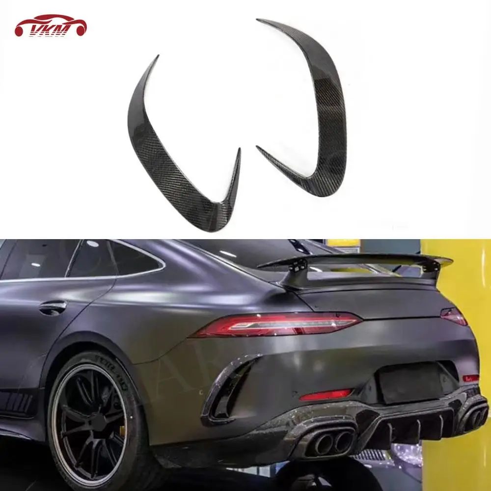 

Rear Bumper Spoiler Air Vent Trim Rear Side Vent Canard For Benz AMG GT63 GT63S 4 Door 2019 - 2023 Dry Carbon Fiber B Style