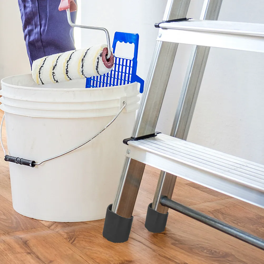 

2 шт. силиконовые противоскользящие накладки на ножки лестниц для выдвижных стремянок, защита пола для дома, офиса, магазина, безопасность