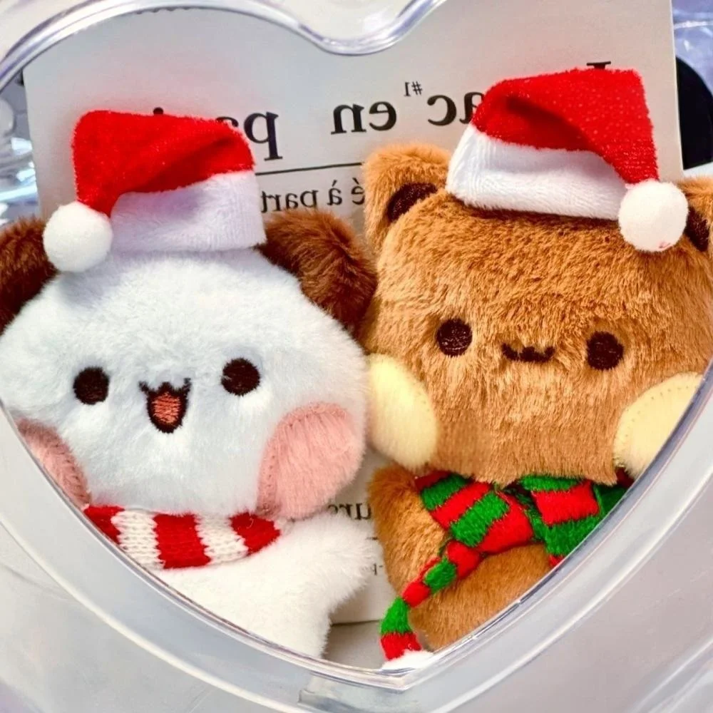 Christmas Bubu And Dudu Panda Pendant Magnet Bag Pendant Dolls Cute Backpack Keychain Decoration Couple Accessories Gift Toys