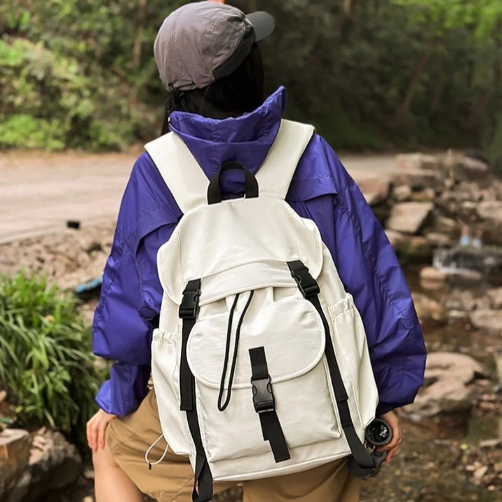 Waterproof Outdoor Backpack Multifunction Casual Style Camping Backpack Nylon Adjustable Straps Laptop Bag Hiking