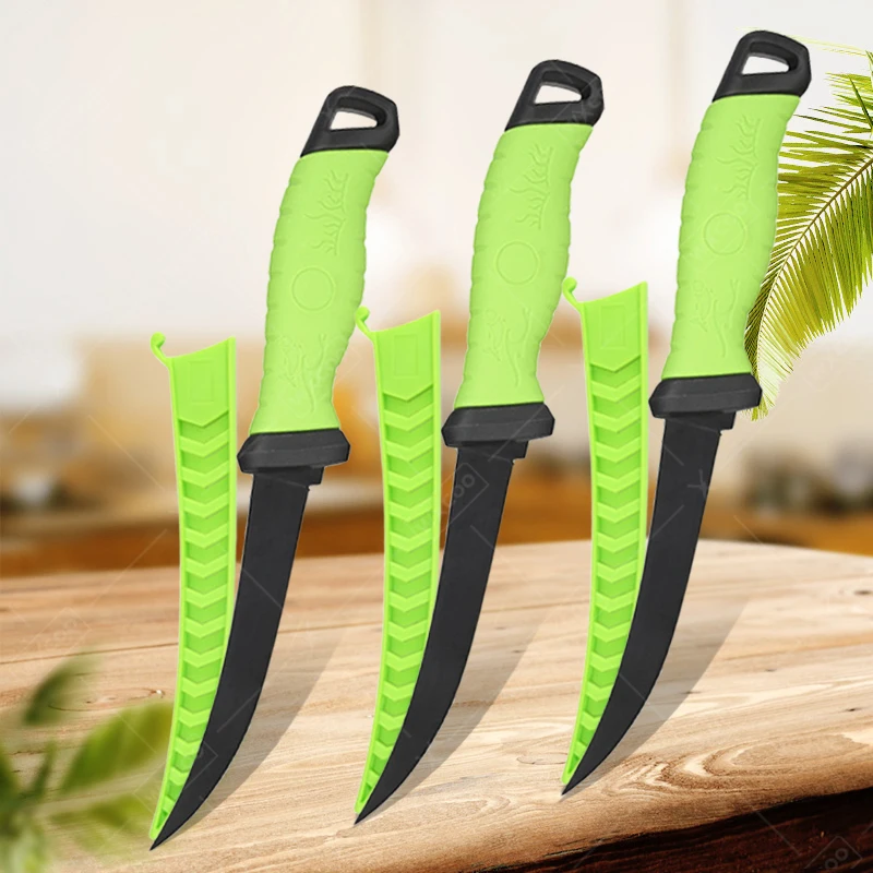 6 Inch Stainless Steel Kitchen Knives Fishing Knife Fillet Boning Knife Cleaver Butcher Fishes Fruit Vegetable Slicing Cutter