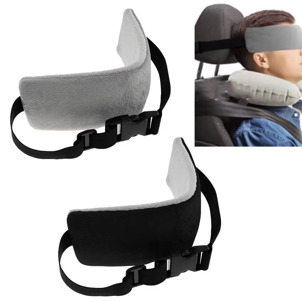 

Adjustable Buckles Airplane Travel Pillow Comfortable Upright Sleeping Head Support Strap Stable Soft Neck Support Band Cervical