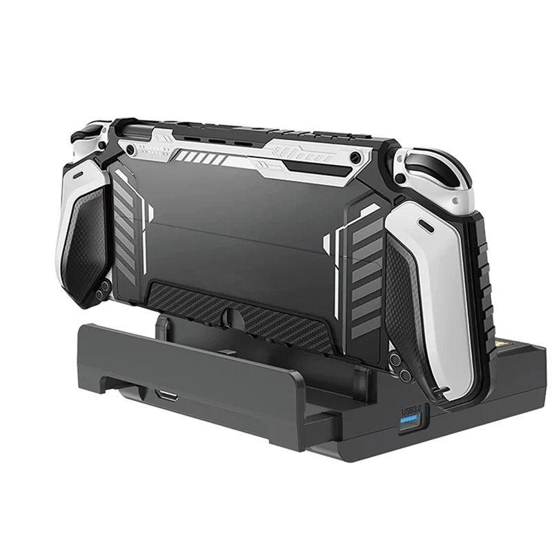 

Стильная док-станция для преобразования видео Switch OLED для консоли Switch - совместимая литая док-станция для ТВ Магазины игровых карт