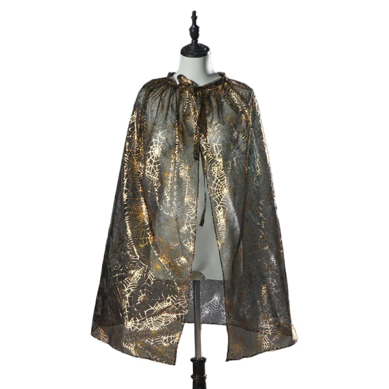 Jongen Meisje Partij Tovenaar Heks Mantel Outfit Jurk Jurk Poncho Cadeau Kinderen Halloween Cape Cosplays Kostuum Verkleedkleding