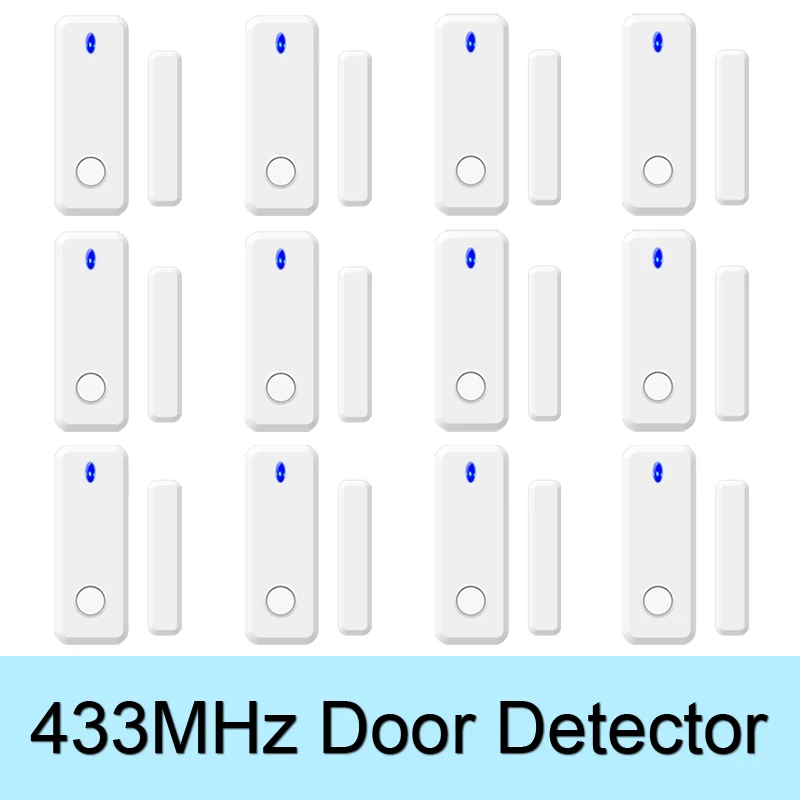 Wireless Door Window Sensor 433MHz EV1527 Code Open Door Magnetic Detector For Smart Home Security Burglar Alarm System