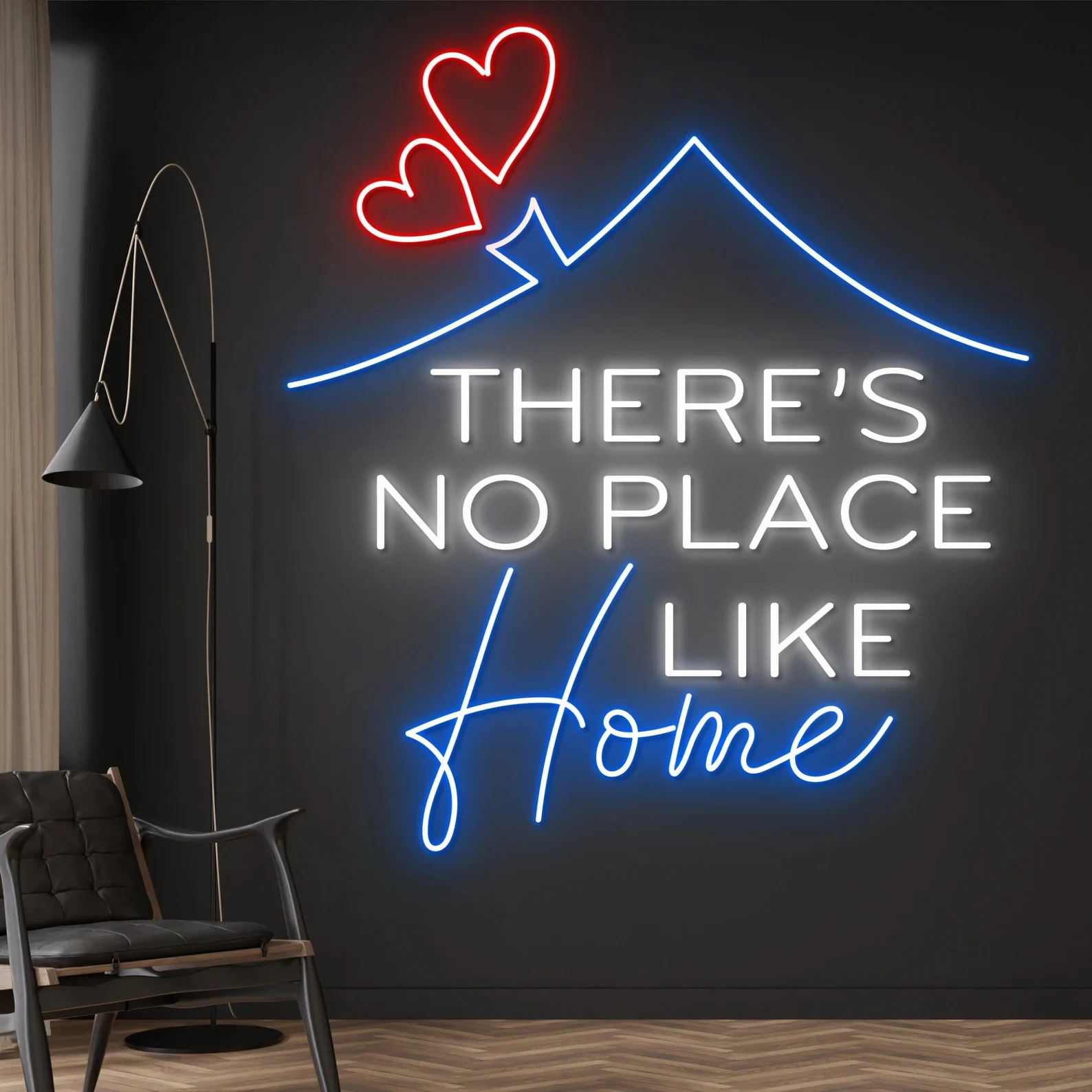 

Let's Stay Home Neon Sign Custom Stay Home Led Light Sign for Bedroom Game Room Art Aesthetic Wall Hanging Personlaized Gifts