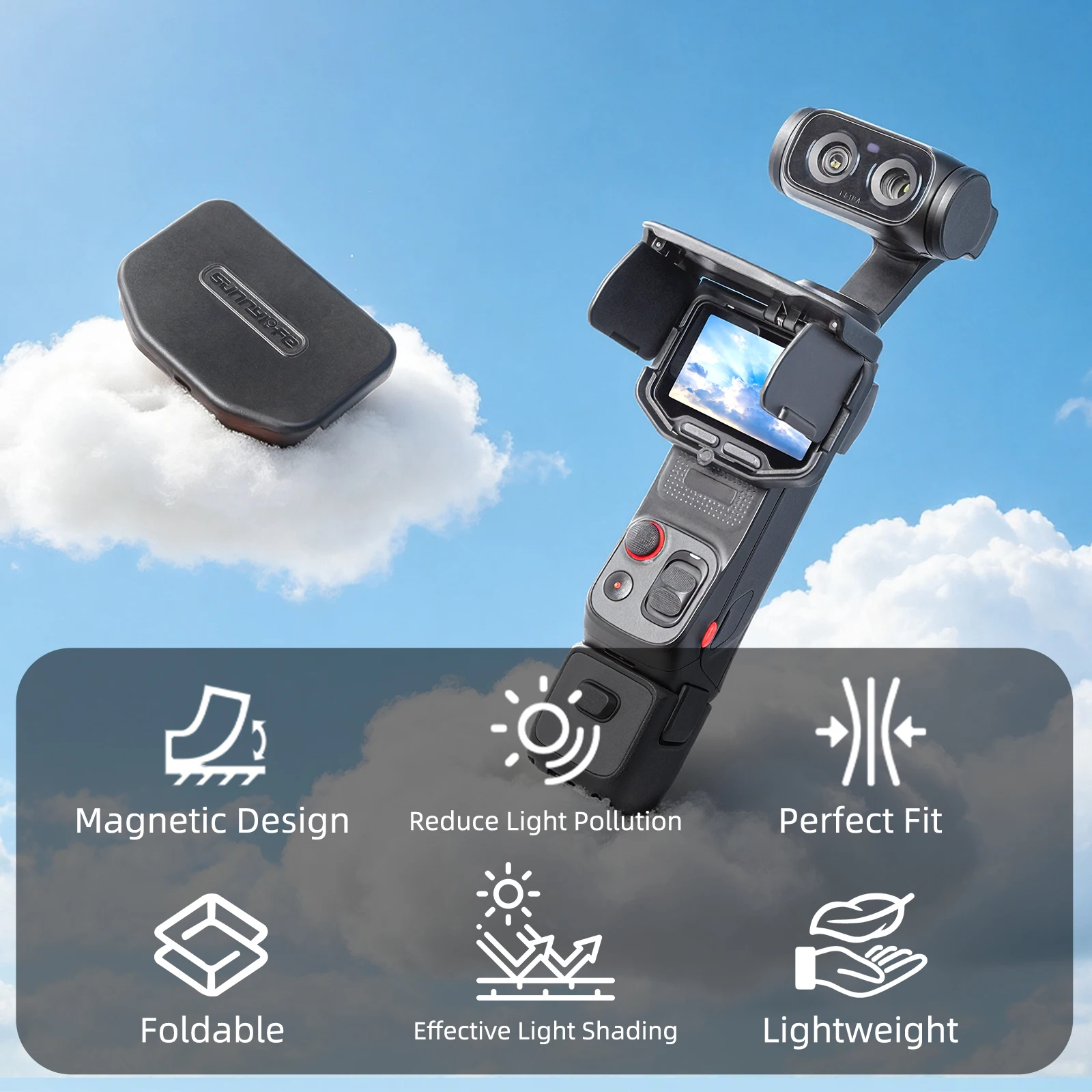 Sun Shade Quickly Release Light Shielding Protection Screen Shade for Insta360 Luna Ultra Camera Accessories