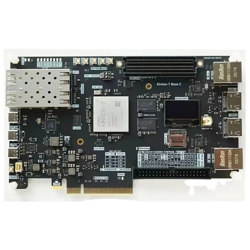 

Плата разработки Xilinx Kintex-7 XC7K325T FPGA с двумя портами Gigabit Ethernet и двумя оптическими портами SFP 10-гигабит, комплект PCIE