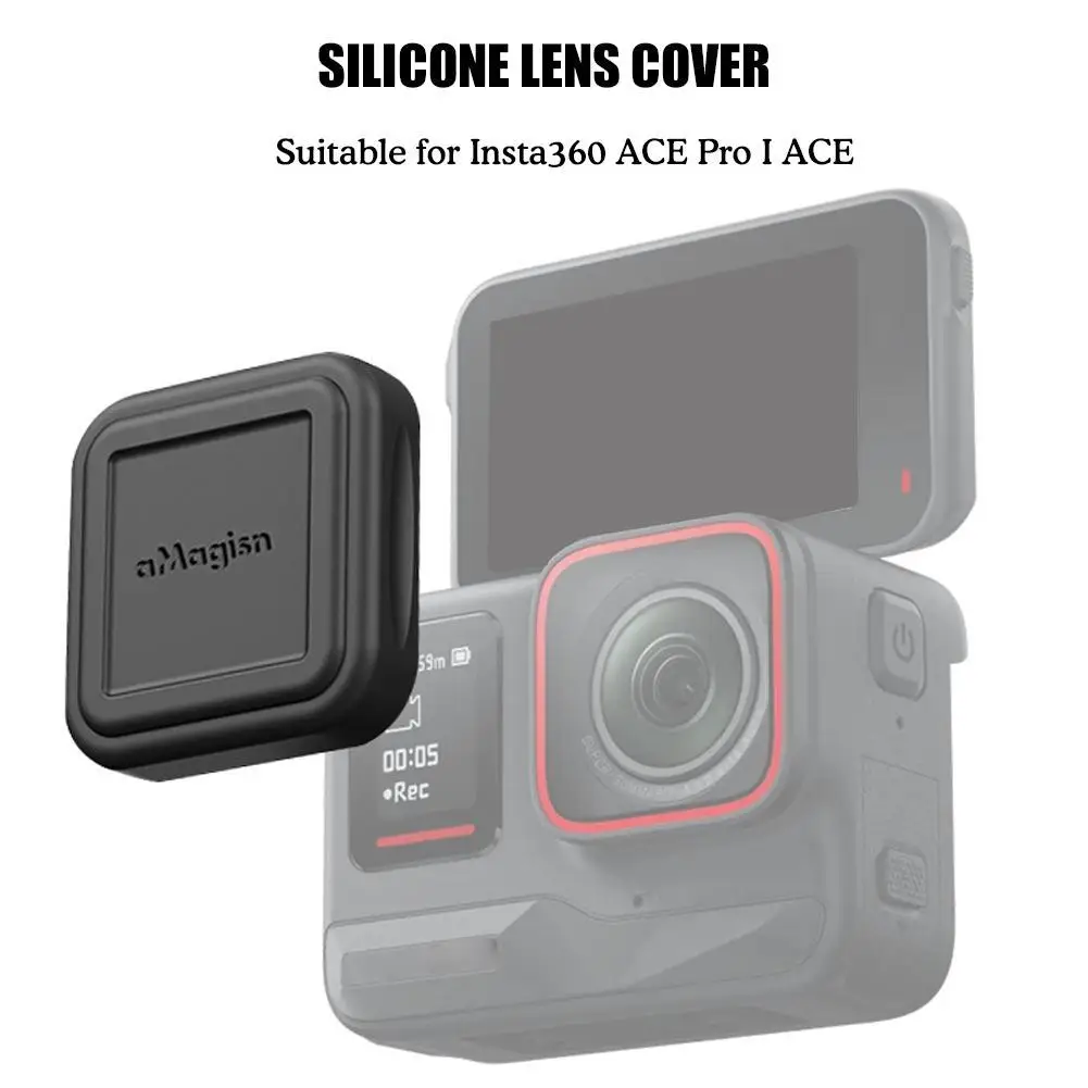 Silicone Camera Cover For Scratch Protection  For Insta360 Ace Pro Silicone Lens Cover Ace Protective Case Sports Camera