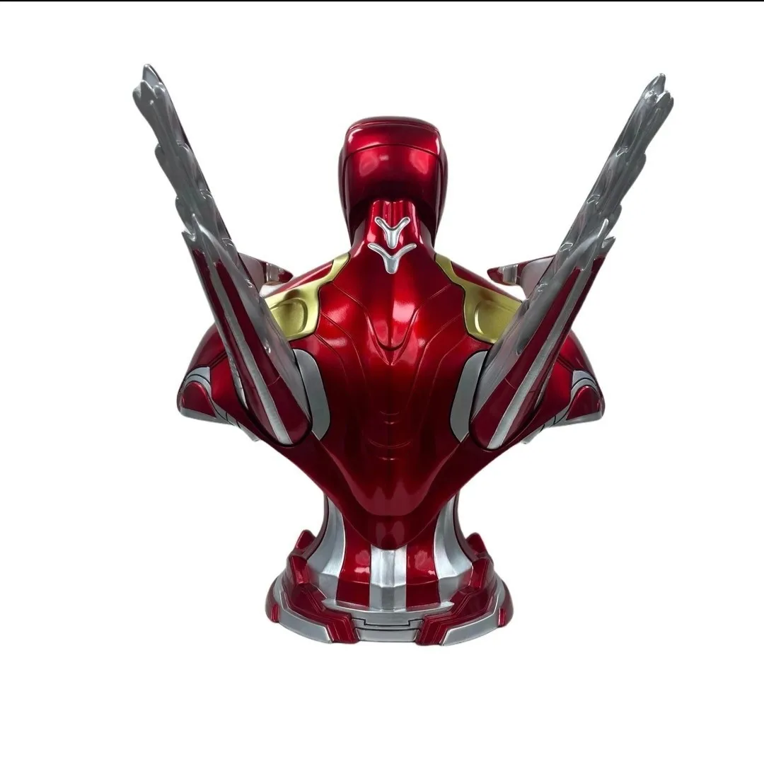 40cm The Avengers Movie Figure MK50 Iron Man Peripheral Resin Model Glow Statue Desktop Decoration Ornaments Birthday Gifts Toys