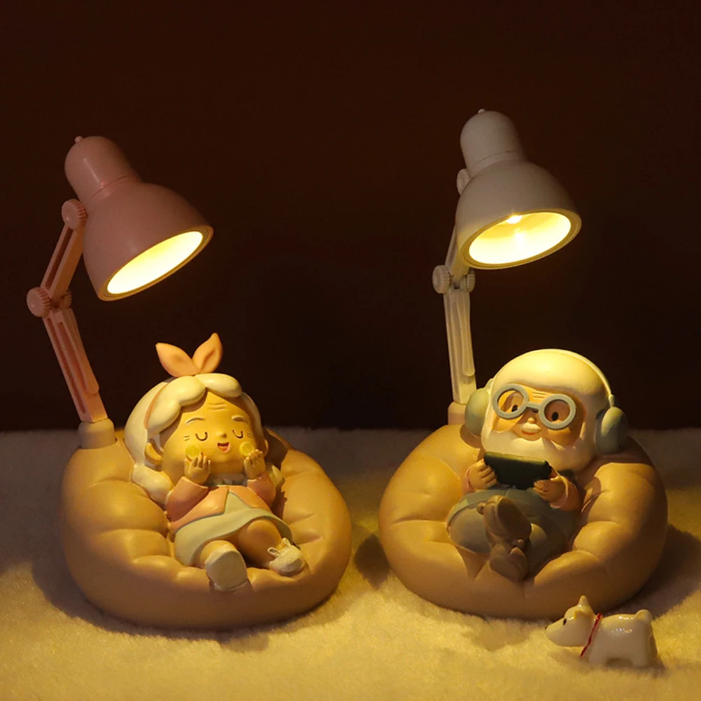 Grandfather Statue Night Light For Bedroom Small Nightlight Bedside Lamp Table Light Birthday Anniversary Gift