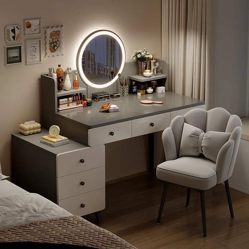 Dresser Bedroom Modern Simple Light Luxury Storage Chest Integrated Table Master Bedroom Bedside Cabinet Integrated Makeup Table