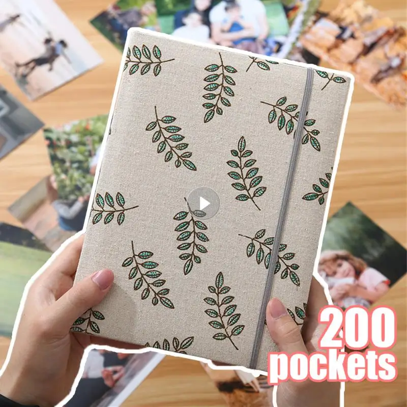 6 Inch 200 Pocket 4x6 Photo Album 10x15 Photocard Holder Baby Memories Instax Mini Film Kpop Collect Book Korea Family Keepsakes