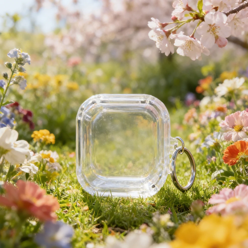 

Clear TPU Case For Galaxy Buds4 / Buds4 Pro Wireless Earbuds，Protective Case With Keychain