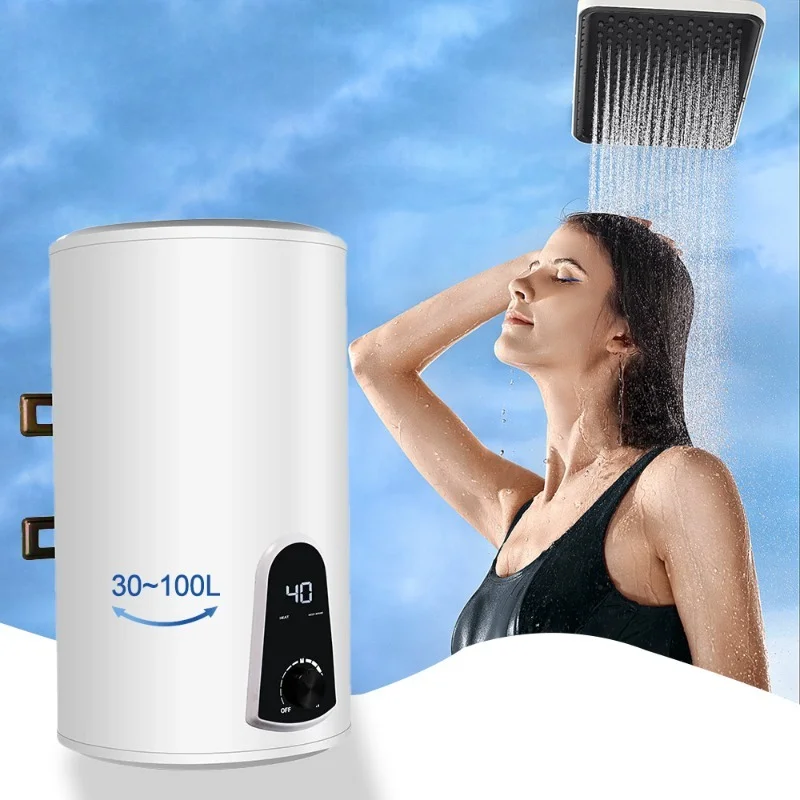 

Электрический водонагреватель, объем 30-100 л, фактическая вместимость для хранения воды большая, электрический бойлер 220В 50Гц.