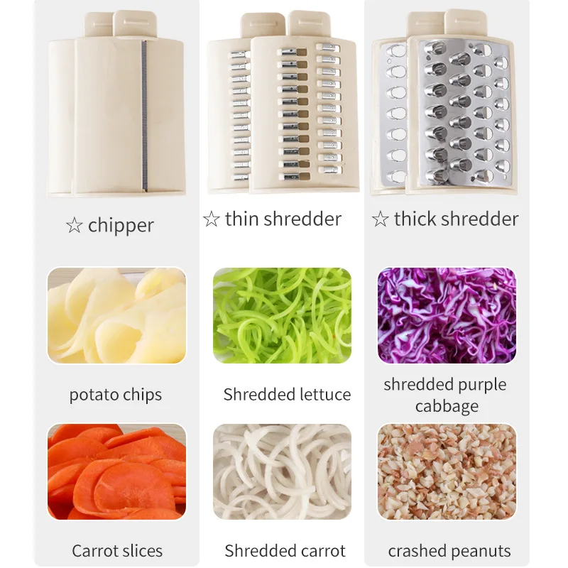 قطاعة خضروات كهربائية متعددة الوظائف للمطبخ من فريد سيف، 110 فولت